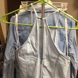 Denim blue racerback style